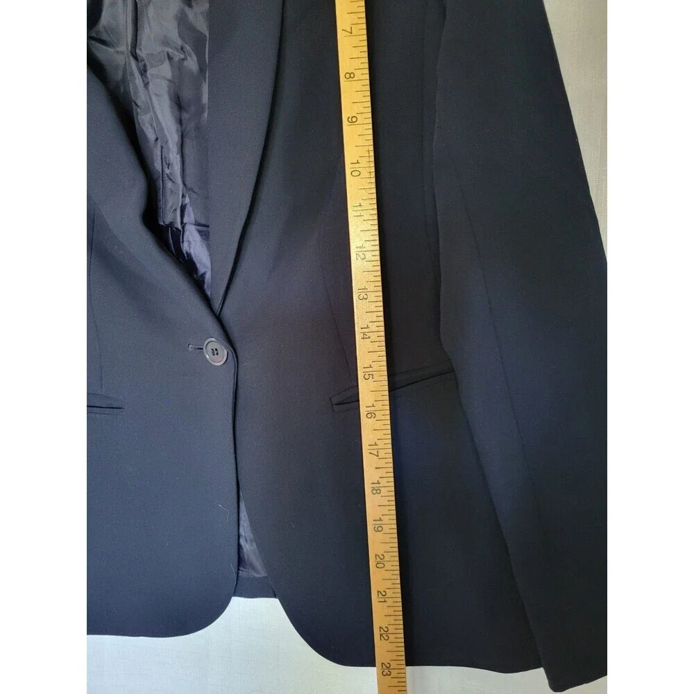 Talbots Blazer Women 8P  Navy Blue Single Button